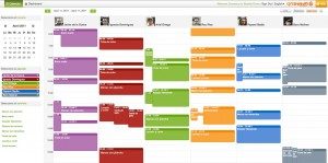 Vista del calendario de citas online bookitit