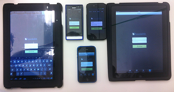 Sistema de reservas online y cita previa online. Primeras imágenes de la aplicación de bookitit para iphone, ipad y móviles y tablets android
