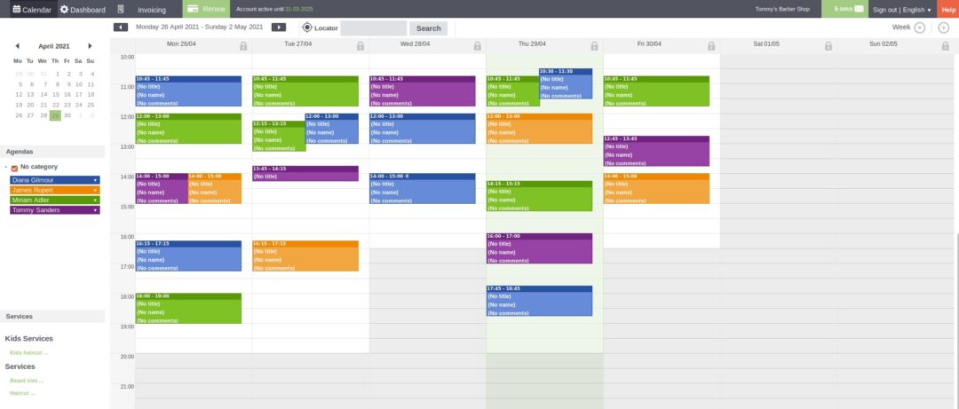 Calendar views - Online Calendar and online scheduling & bookings system