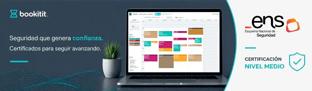Bookitit obtiene la certificación ENS nivel medio | Software de reservas seguro